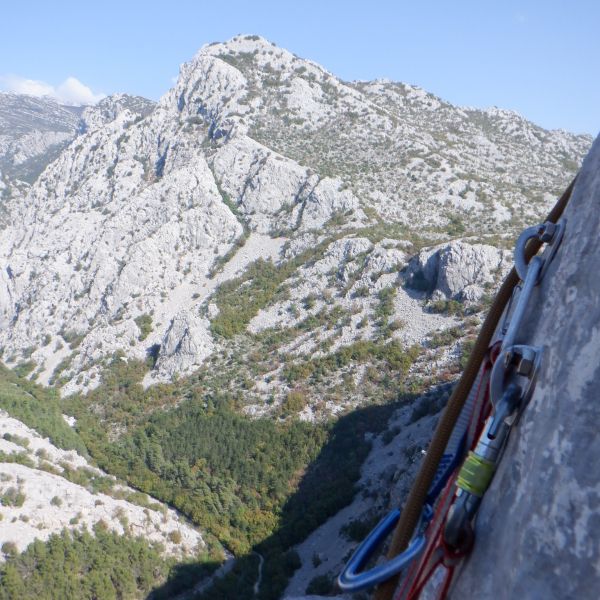 Swimming and climbing Croatia