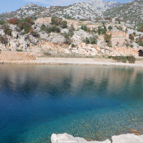 Smooth water in the Adriatic Sea.