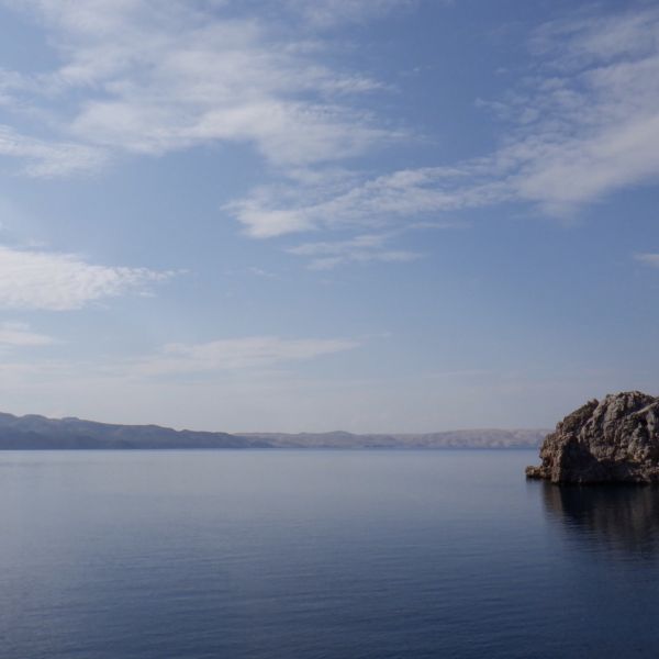 Swimming and climbing Croatia